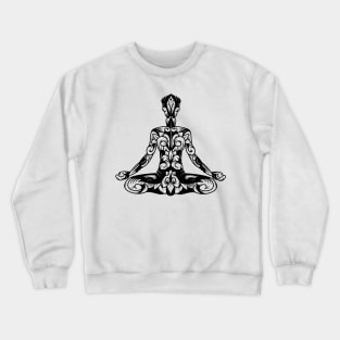 Abstract Pose Meditation, Meditatie Crewneck Sweatshirt